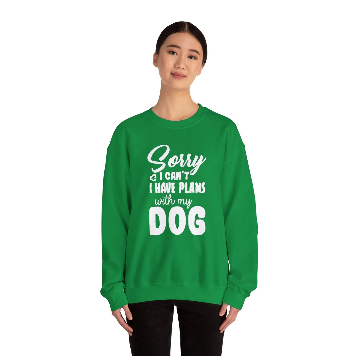 Sorry, I Can't, I Have Plans With My Dog - Unisex Heavy Blend™ Crewneck Sweatshirt