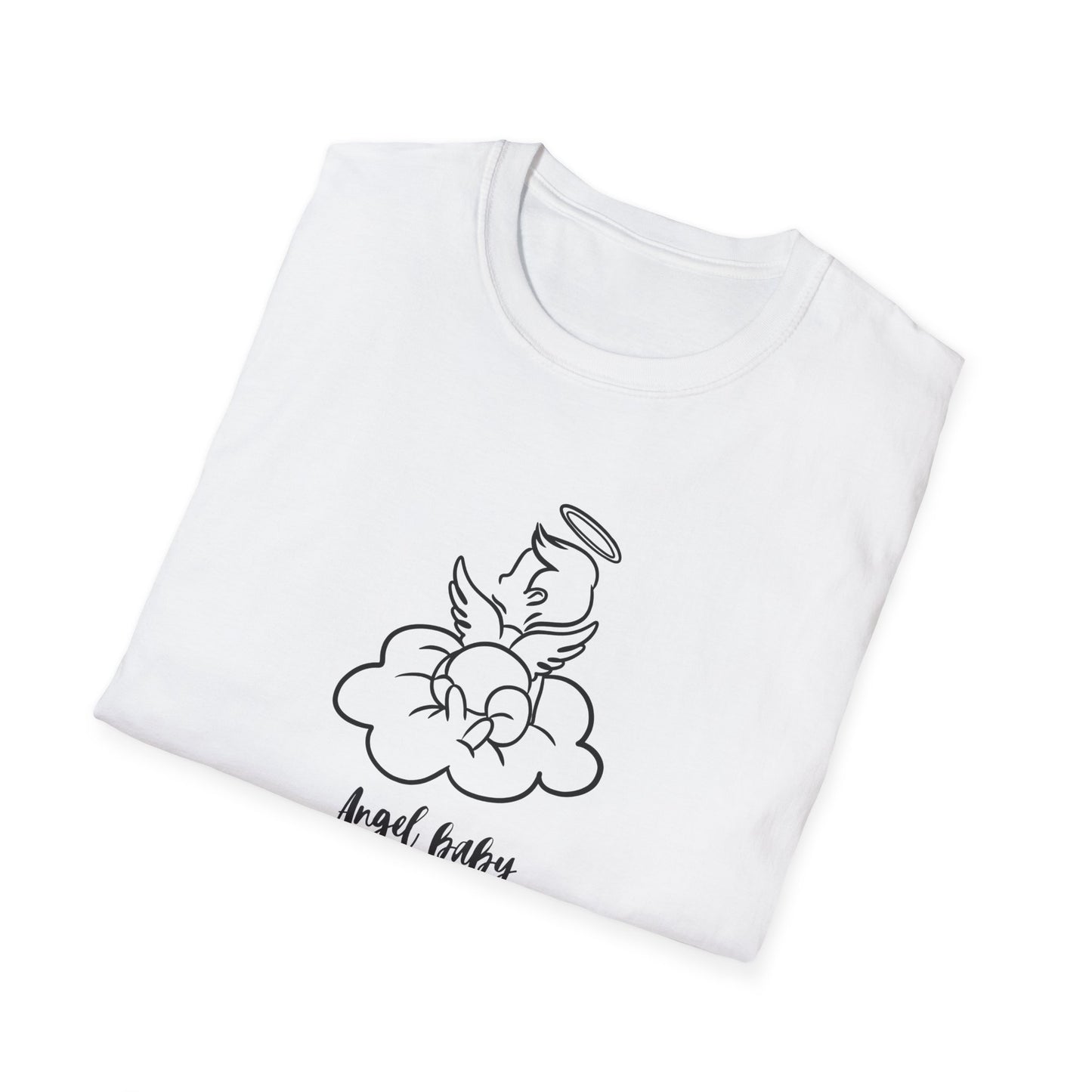 Angel Baby Momma Unisex Softstyle T-Shirt - Perfect for Mother's Day and Everyday Wear - 11828
