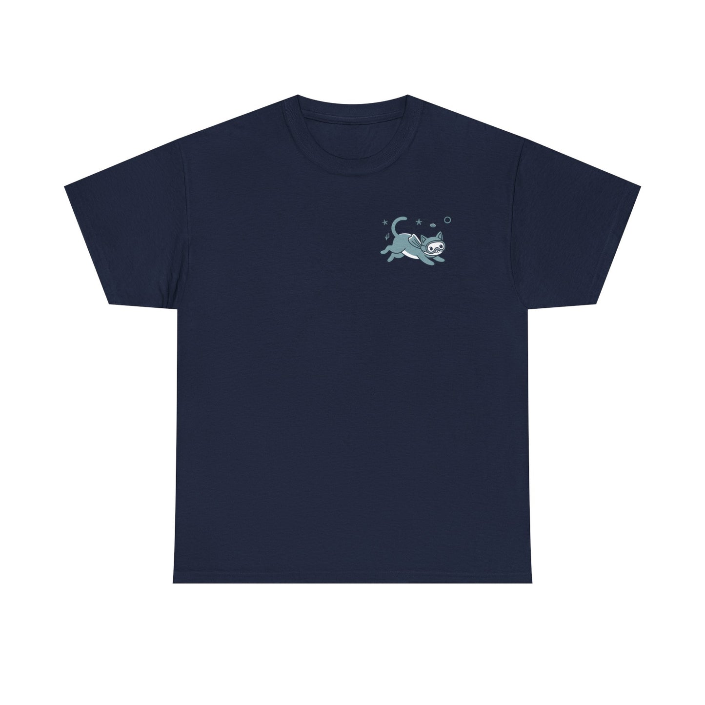 Sea Cats T-Shirt — Cute Underwater Cat Graphic Tee, Ocean Cat Lover Gift - 14869