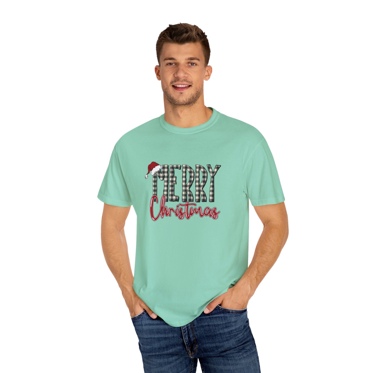 Merry Christmas - Unisex Garment-Dyed T-shirt - 10348