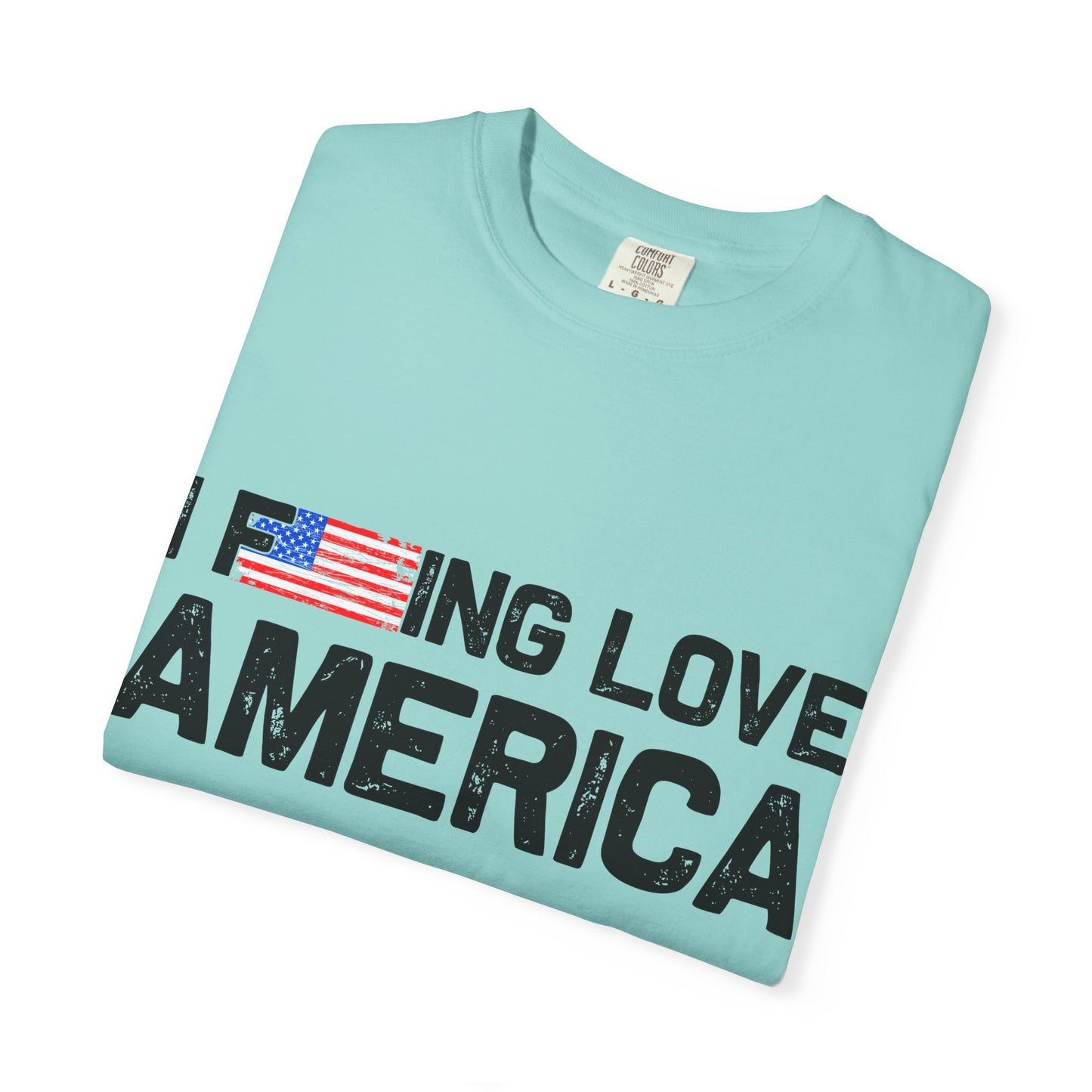 Unisex T-Shirt with Patriotic Love for America, Casual Tee, Independence Day Gift, Love America Shirt, Gift for Patriot - 13654