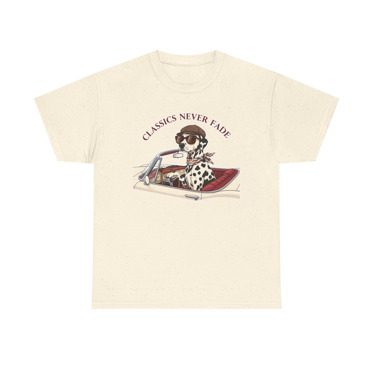 Retro Dog Driving T-Shirt – “Classics Never Fade” Vintage Convertible Tee Gift - 14850
