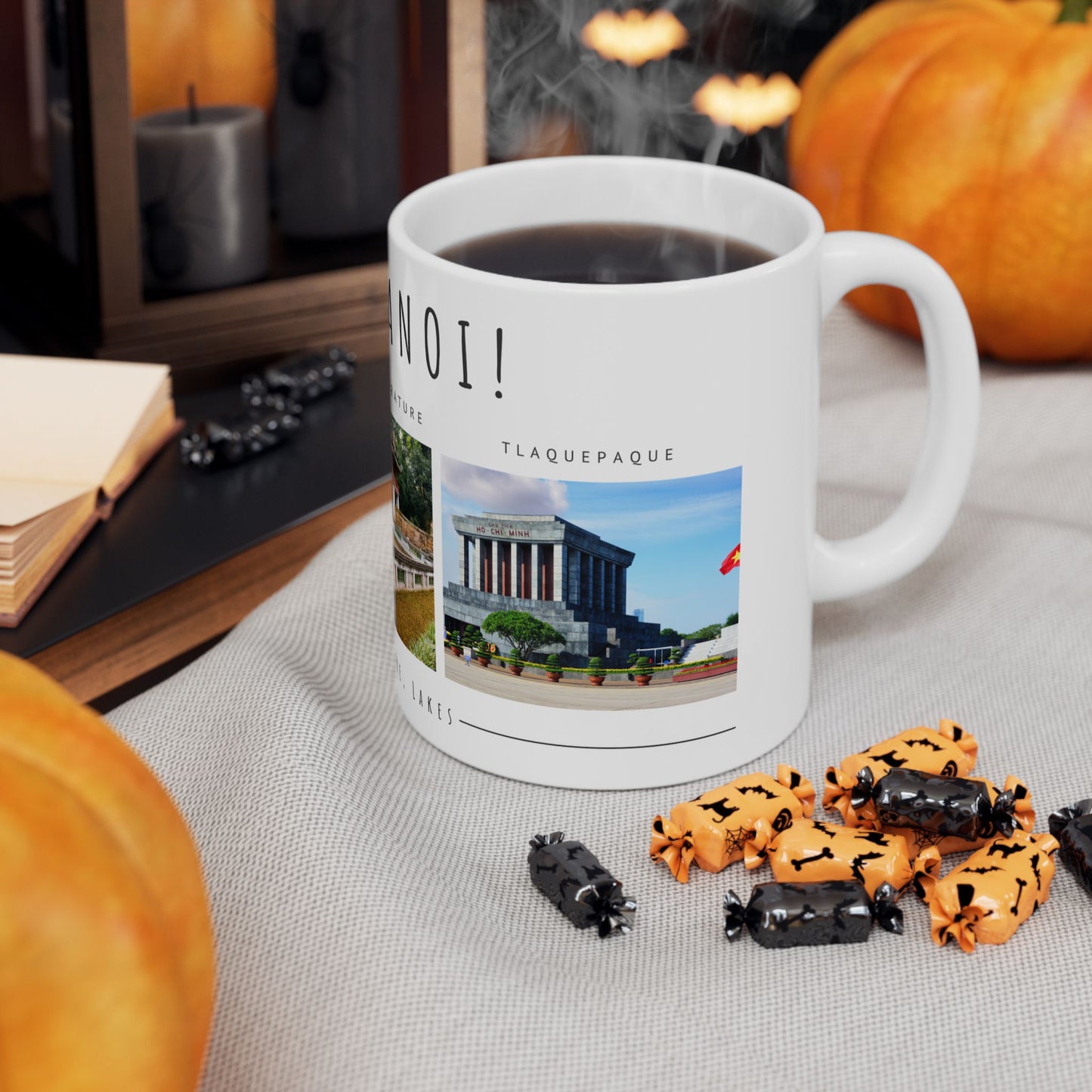 Hello Hanoi! Ceramic Mug - 11oz & 15oz - A Journey Through Vietnam's Culture - 12210