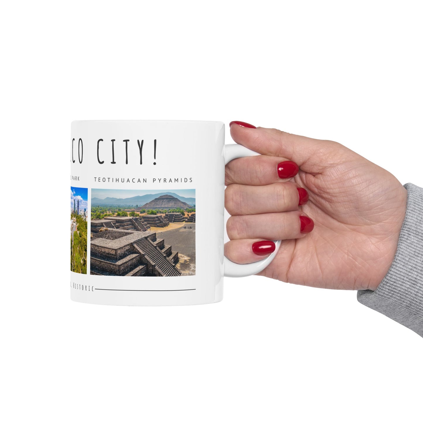 Hello Mexico City Ceramic Mug - 11oz & 15oz - Vibrant, Cultural Design - 12018