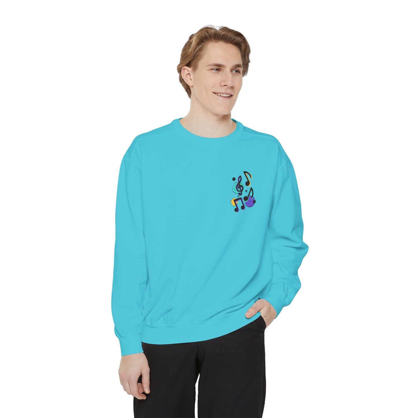 Music Notes - Unisex Garment-Dyed Sweatshirt - 11247