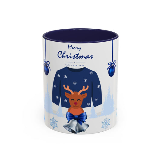 Blue Christmas - Accent Coffee Mug (11, 15oz)