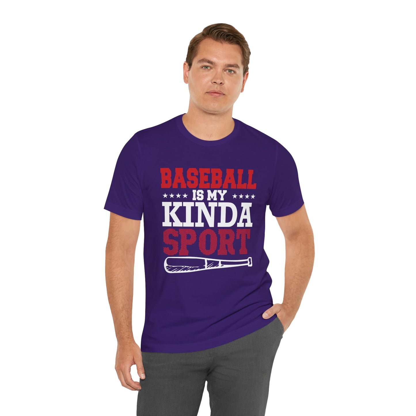Baseball Is My Kinda Sport - Unisex Jersey Short Sleeve Tee - 13910