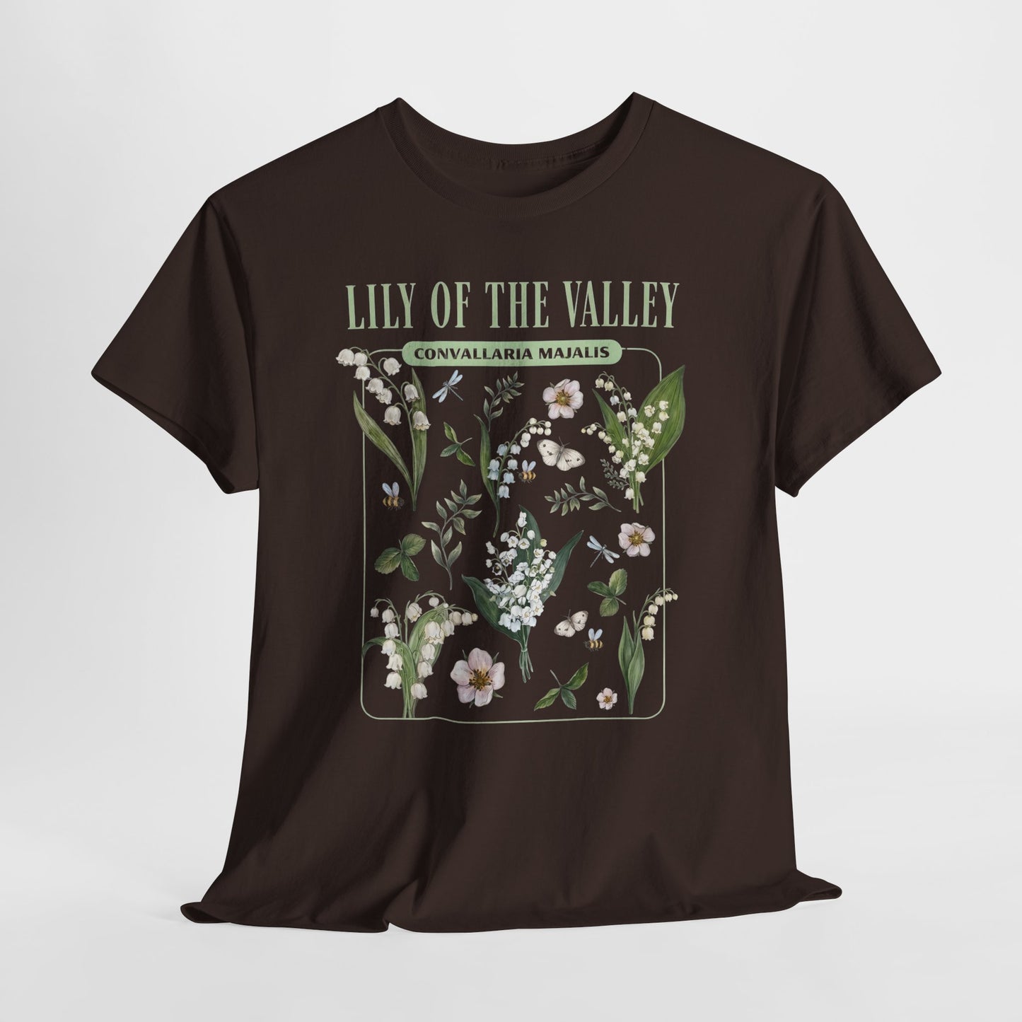 Lily of the Valley Shirt – Botanical Illustration Floral Tee (May Birth Flower) - 14883