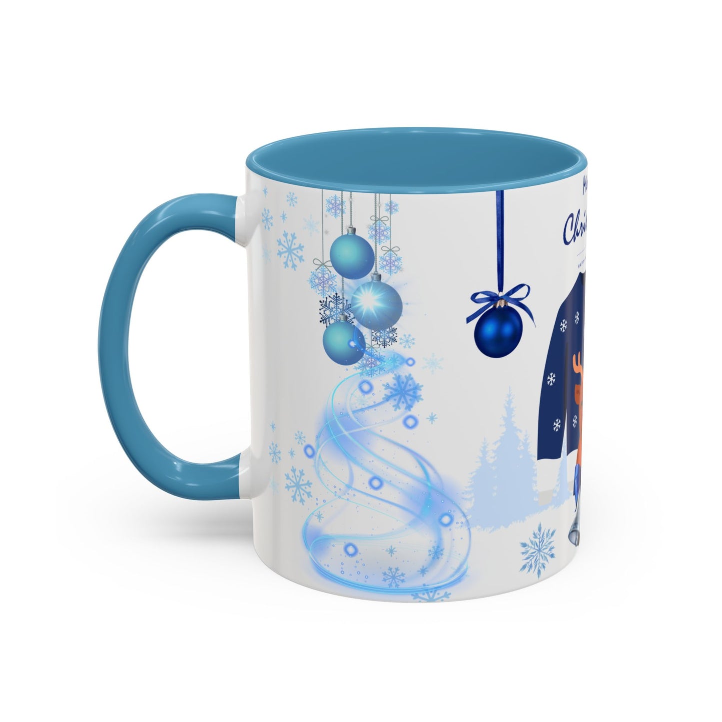 Blue Christmas - Accent Coffee Mug (11, 15oz)