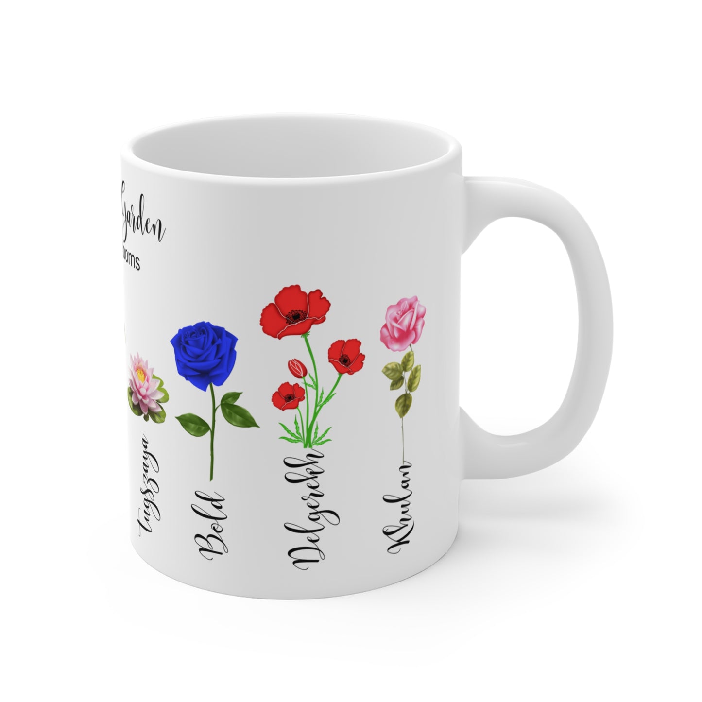 Grandma's Garden Where Love Blooms" Customizable - Mug 11oz