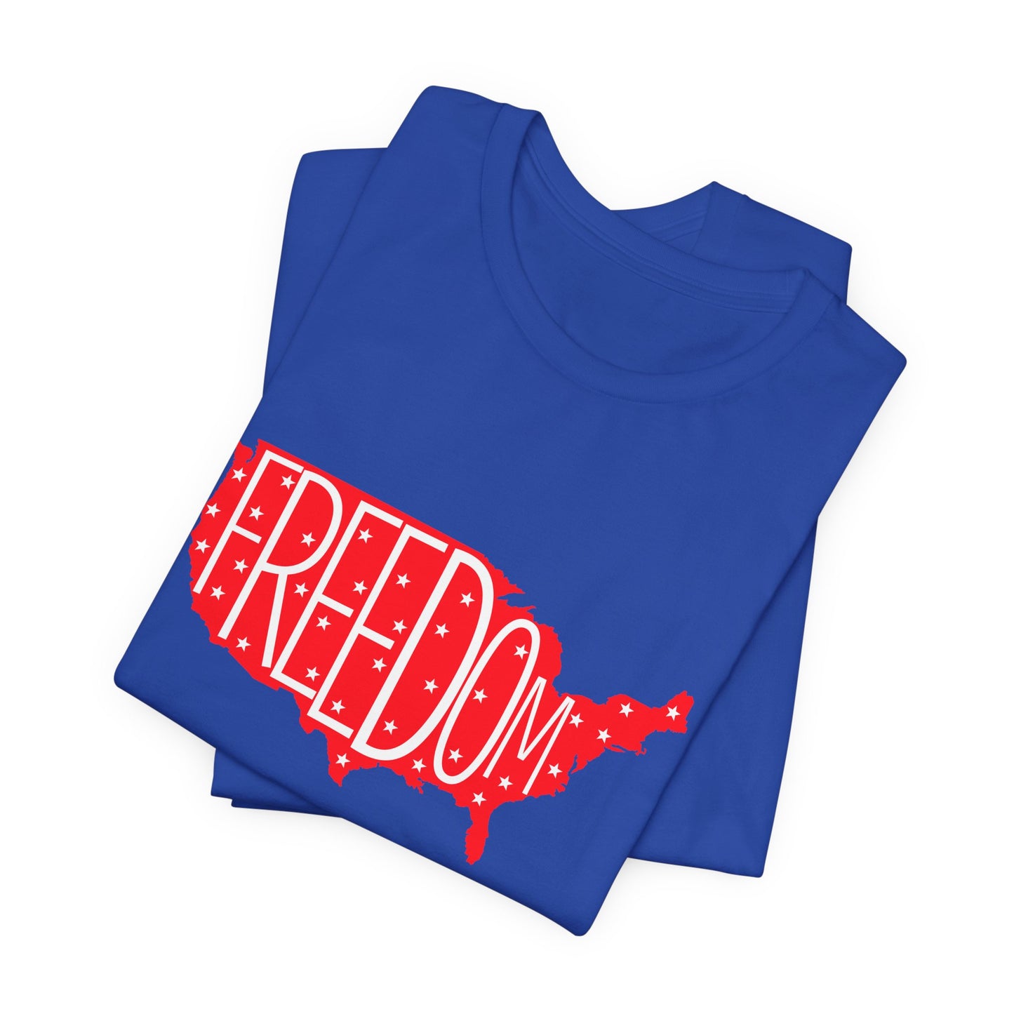 USA Freedom Tee - Comfortable Unisex Jersey Short Sleeve T-Shirt, Perfect for Independence Day, Casual Wear, Gifts, 4th of July - 13652