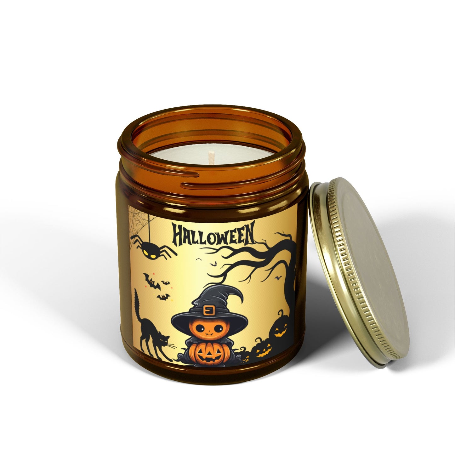 Pumpkin Spice Enchantment - Scented Coconut Apricot Candles (4oz, 9oz)