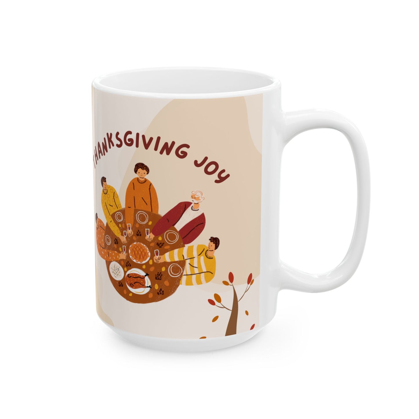 Sharing Love & Laughter, Thanksgiving Joy - Ceramic Mug, (11oz, 15oz) - 10896