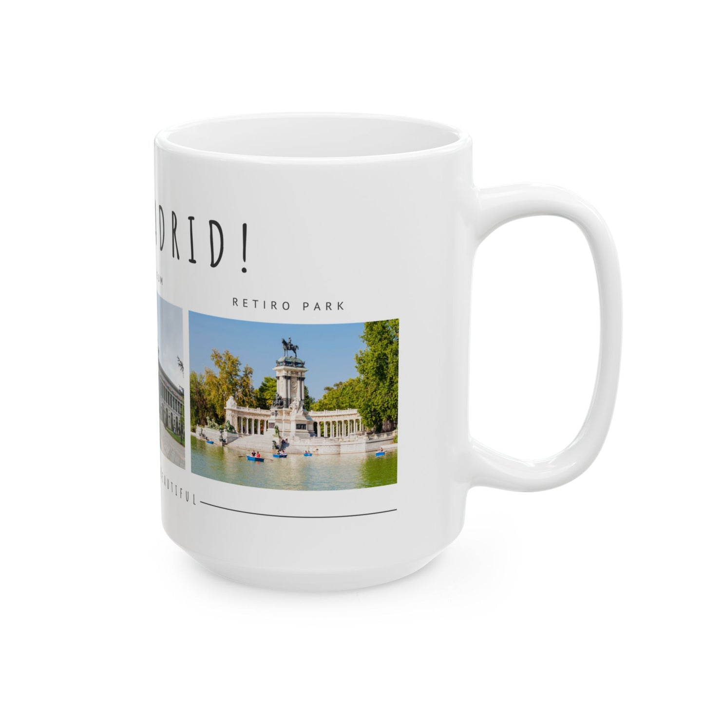 Hello Madrid Ceramic Mug - 11oz & 15oz - Perfect for Travel Lovers - 12027