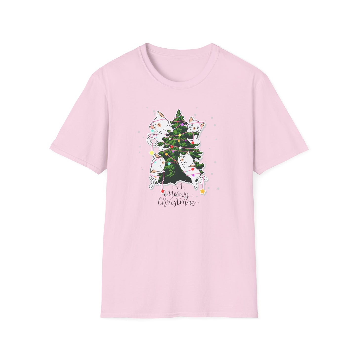 Meowy Christmas - Unisex Softstyle T-Shirt - 10078