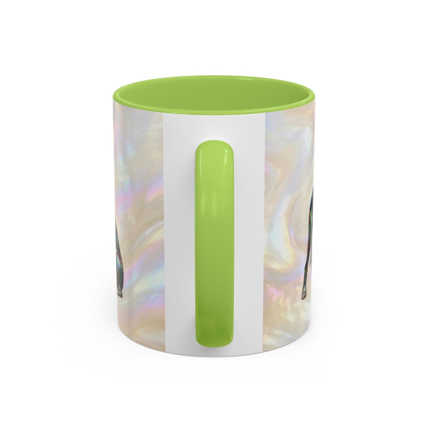Personalized Great Dane Dog Mug — Stained Glass Design (11/15 oz) - 14550