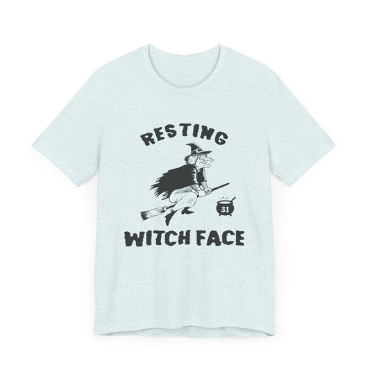 Halloween: Resting Witch Face - Unisex Jersey Short Sleeve Tee - 12665