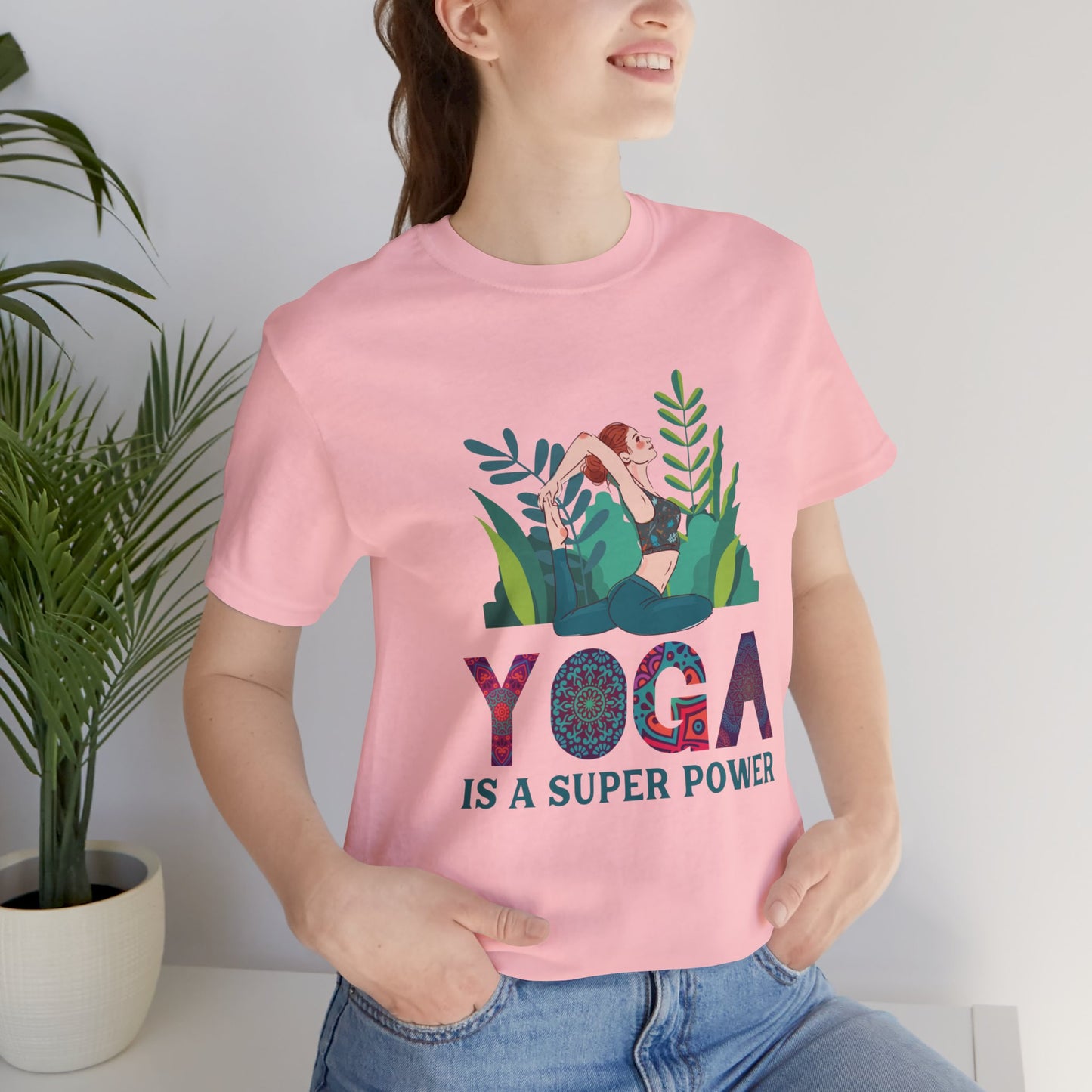 Yoga Is A Super Power - Unisex Jersey Short Sleeve Tee