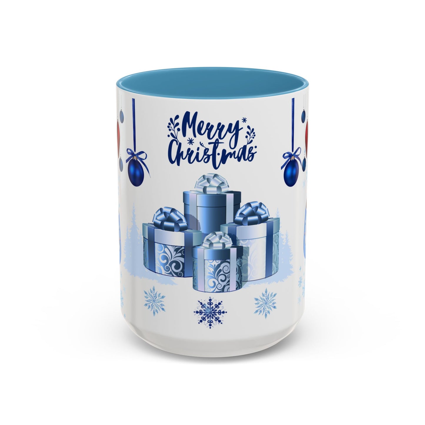 Blue Christmas - Accent Coffee Mug (11, 15oz)