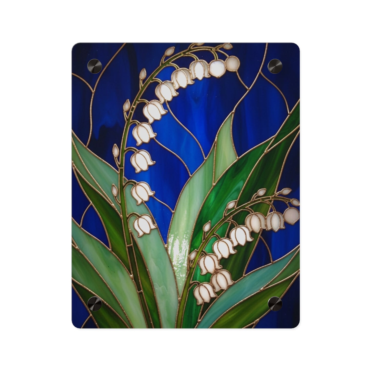 Lily of the Valley Acrylic Wall Art Panel — Botanical Floral Home Decor - 14603