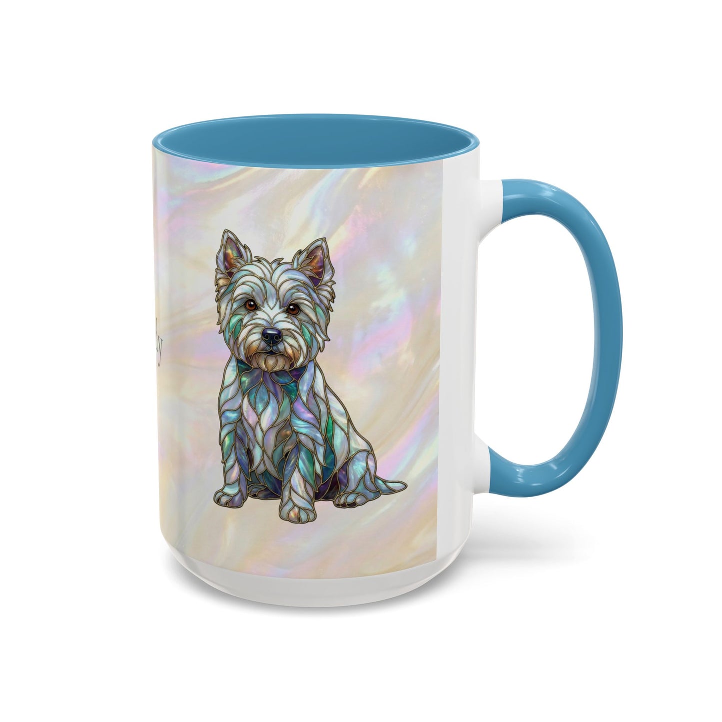 Westie Accent Coffee Mug – Stained Glass Design 11/15oz - 14650