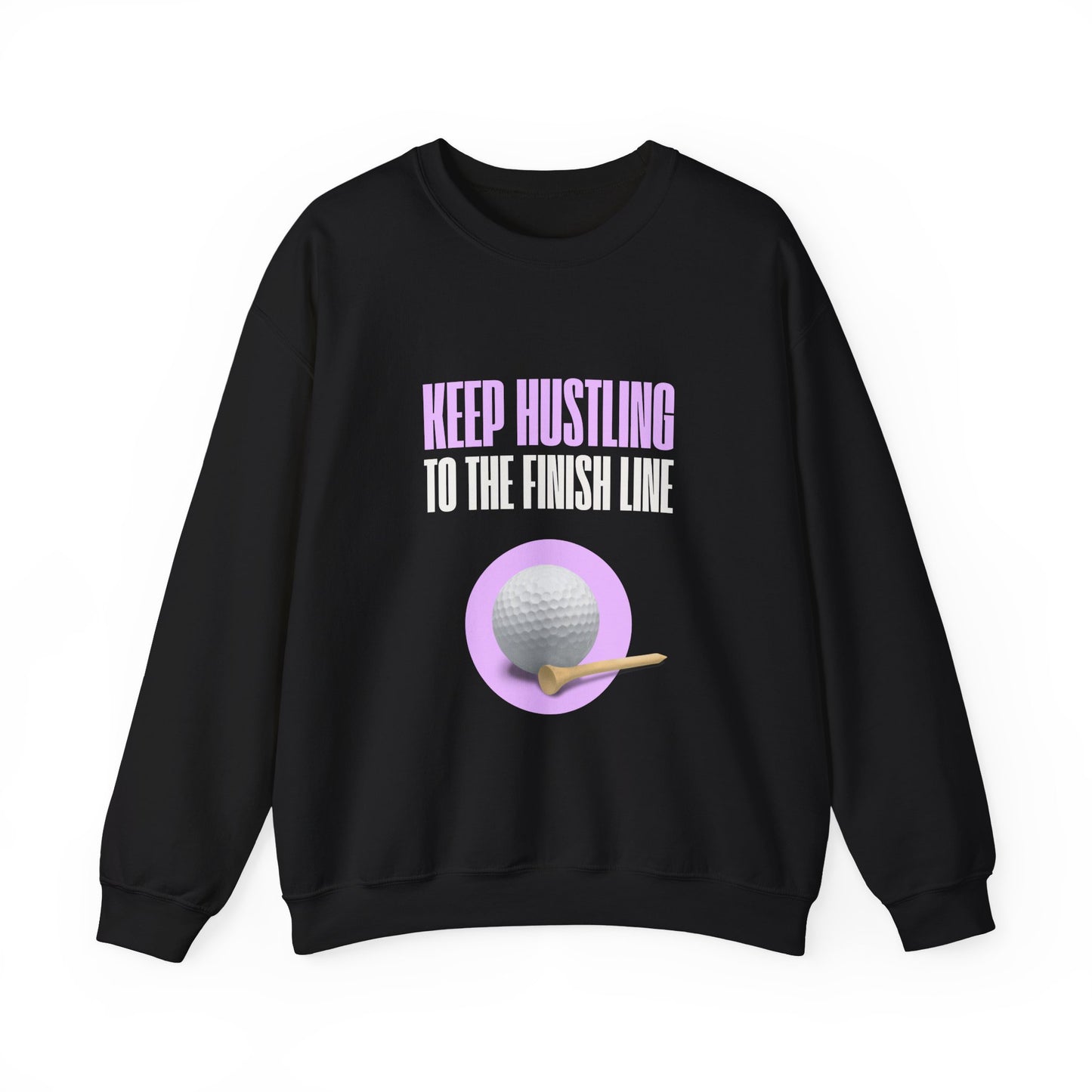 Golf, Keep Hustling to The Finish Line - Unisex Heavy Blend™ Crewneck Sweatshirt - 10580