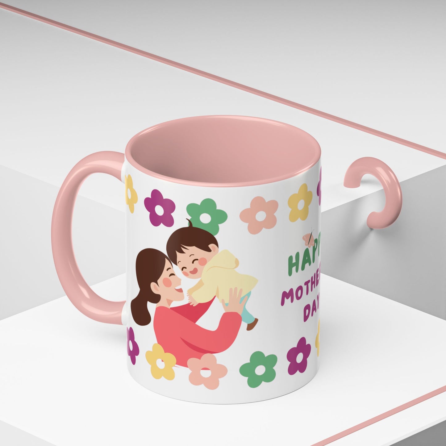 Happy Mother's Day Floral Accent Coffee Mug - 11/15oz - 12491