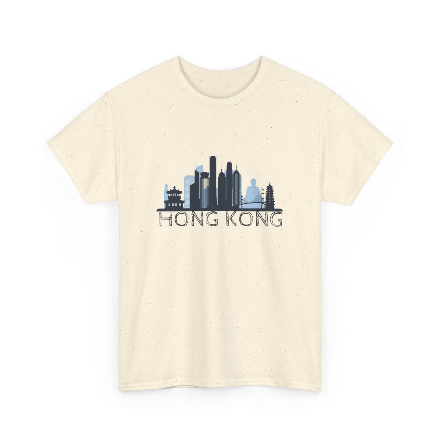 Hong Kong Unisex Heavy Cotton Tee | Casual Travel Shirt - 12042