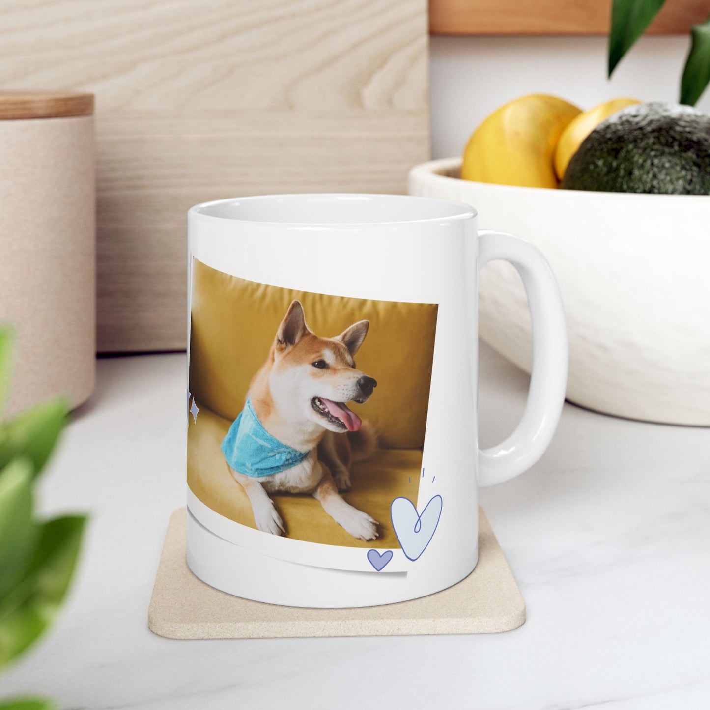 Personalized Pet Photo Mug, Dog Lover Gift, Customizable Coffee Cup, Animal Lover's Cup, Perfect for Birthdays, Pet Appreciation - 14162