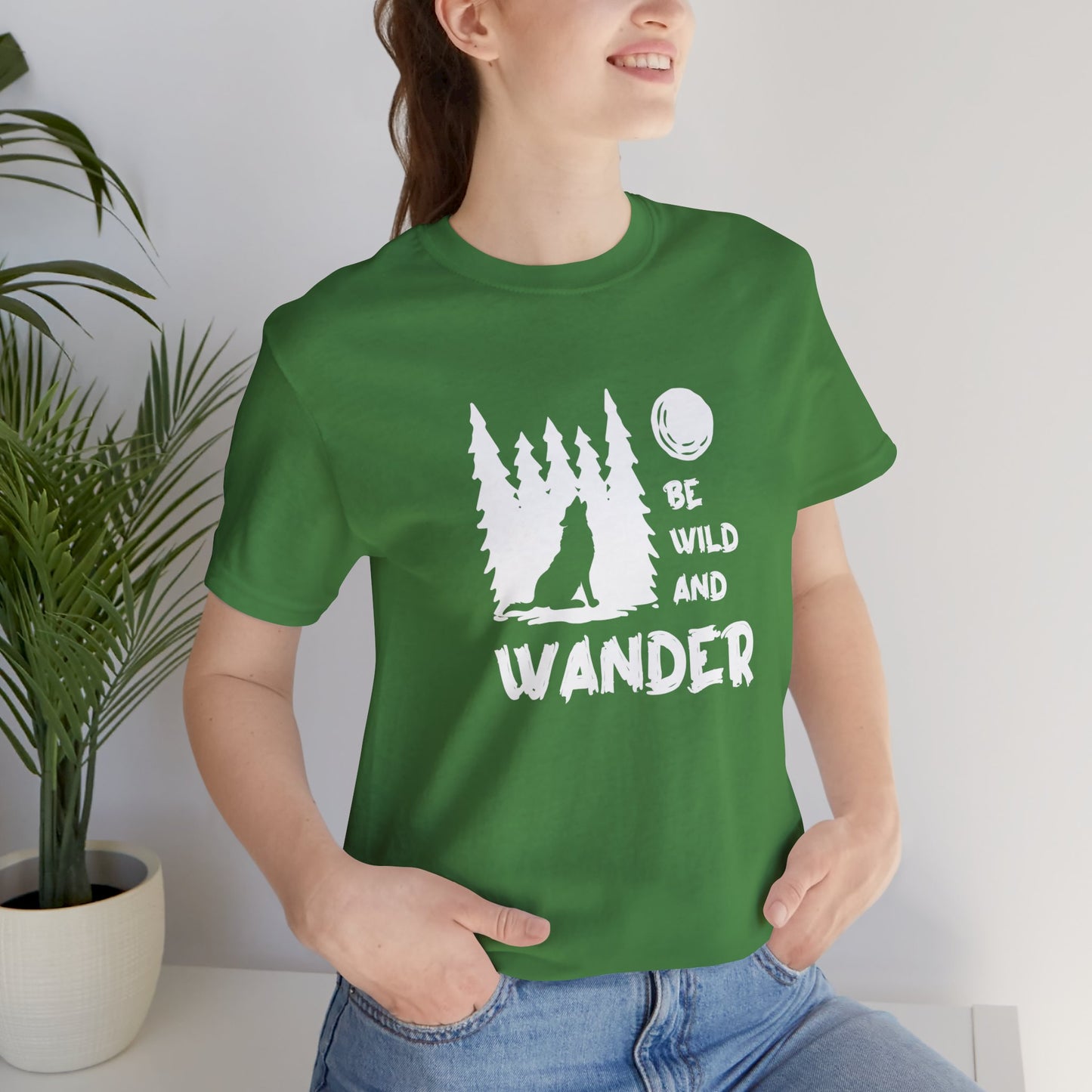 Camping: Be Wild & Wander - Unisex Jersey Short Sleeve Tee