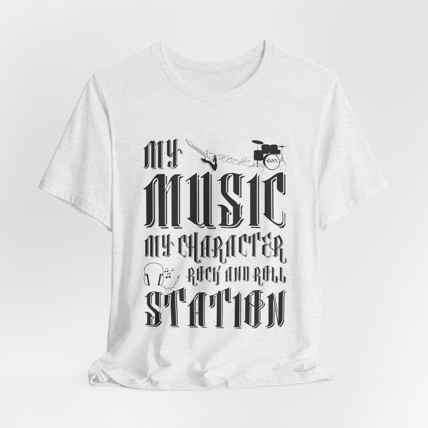 My Music My Character, Rock & Roll Station - Unisex Jersey Short Sleeve Tee