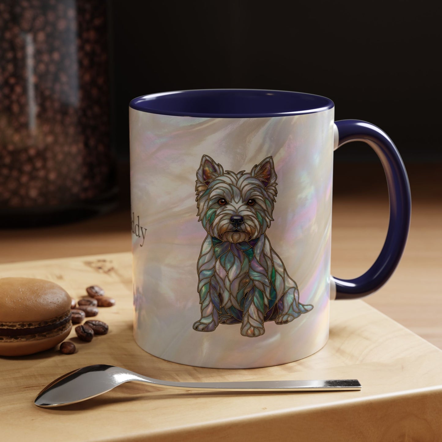 Westie Accent Coffee Mug – Stained Glass Design 11/15oz - 14650