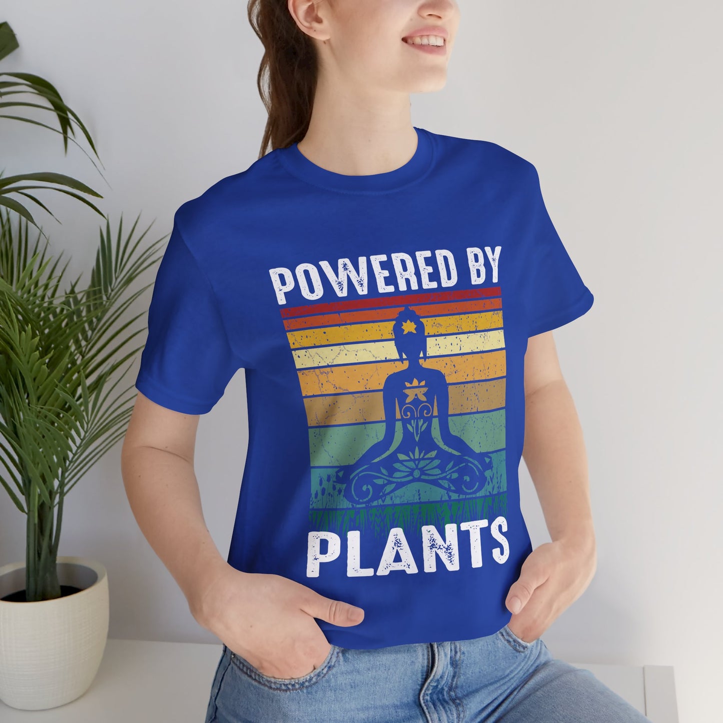 Yoga: Powered By Plants - Unisex Jersey Short Sleeve Tee - 12348