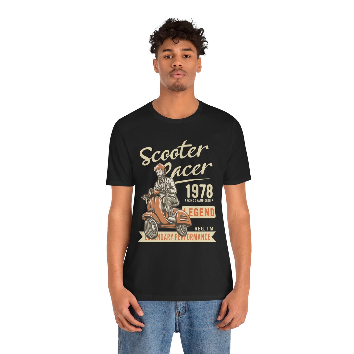 Scooter Racer - Unisex Jersey Short Sleeve Tee - 13376