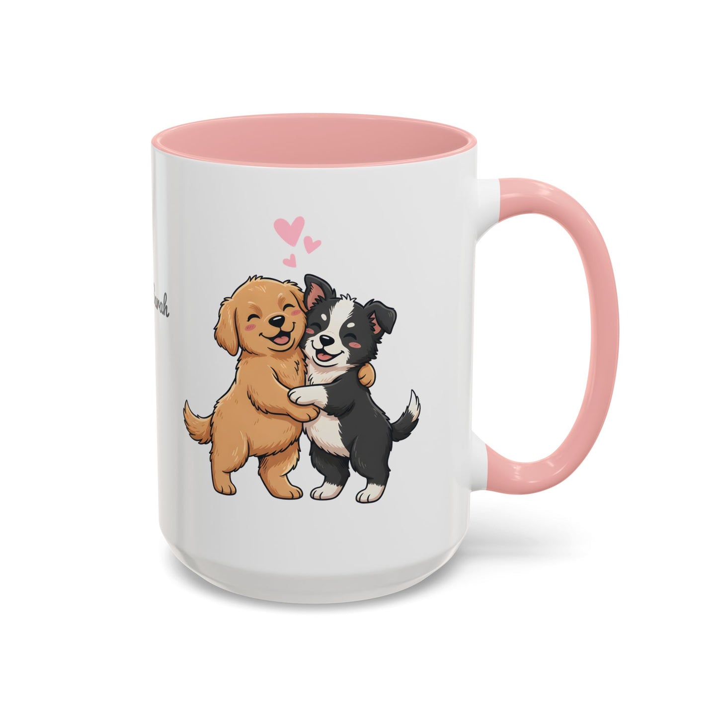 Cute Dogs Personalized Mug — Custom Names & Established Date | Couple Valentine Gift (11oz / 15oz) - 14753
