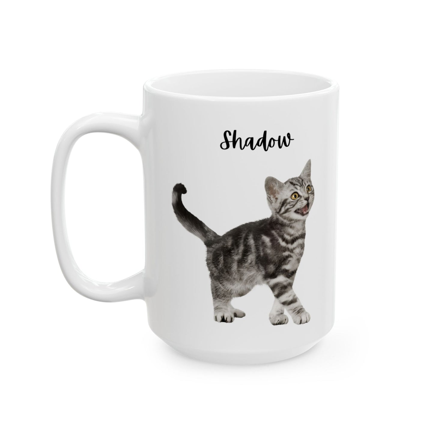 Personalised Cat Ceramic Mug, Coffee Lovers Gift, Cat Lover's Mug, Cute Animal Mug, Funny Cat Coffee Cup - 14199