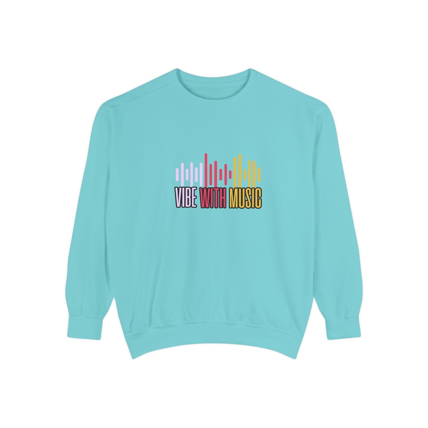 Vibe with Music - Unisex Garment-Dyed Sweatshirt - 10624