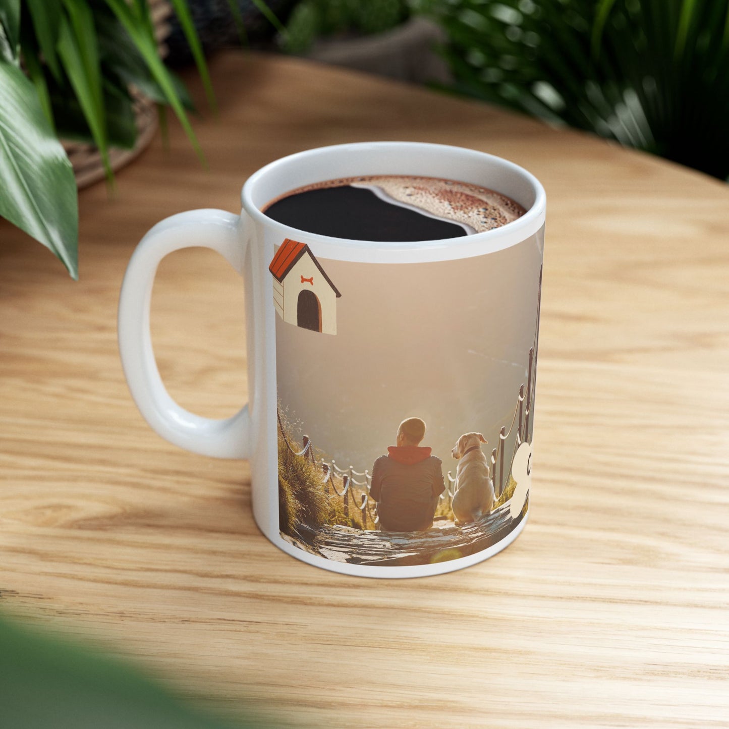Personalized Pet Lover Mug, Dog Owner Gift, Custom Photo Cup, Cute Ceramic Drinkware, Unique Pet Memory - 14161