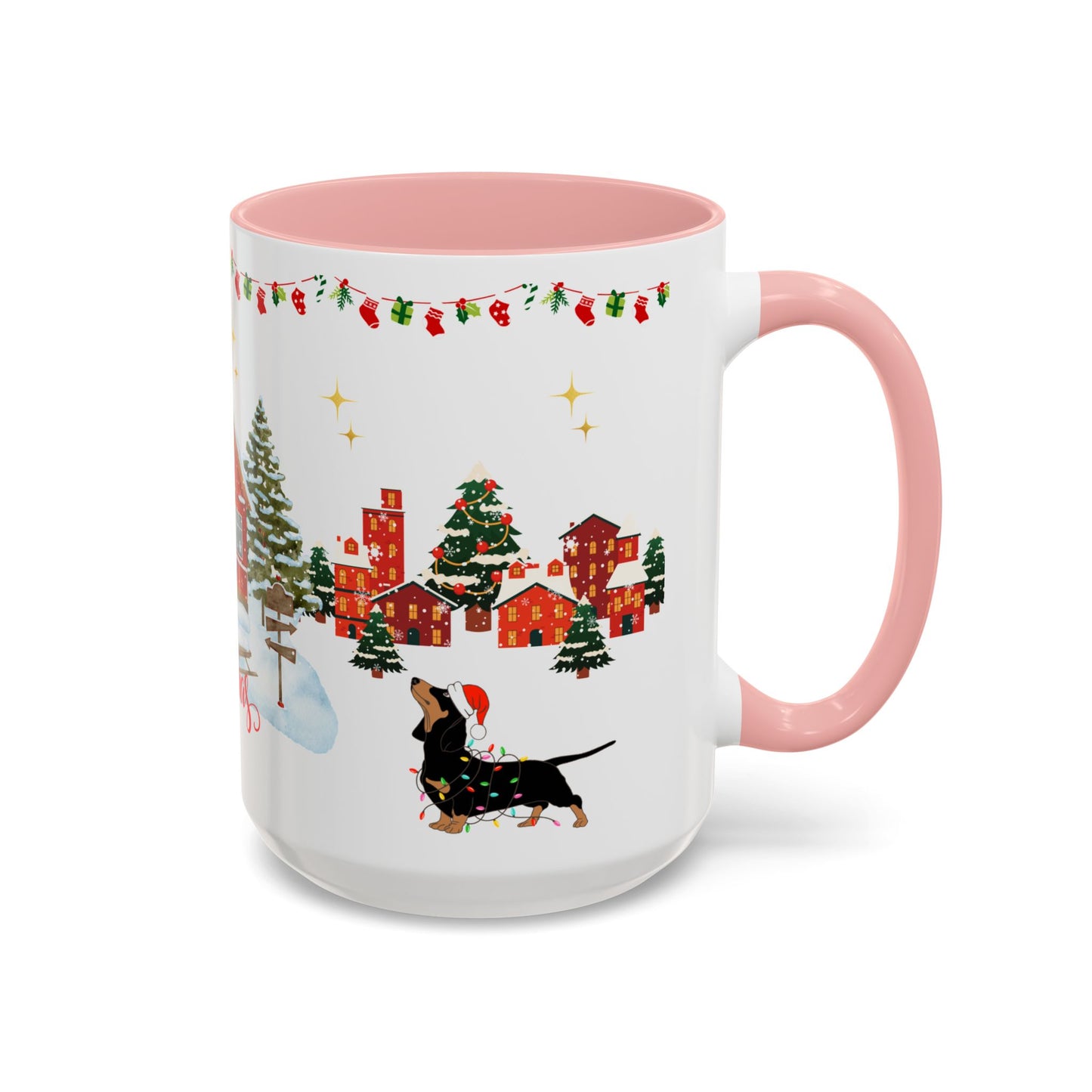 Christmas House - Accent Coffee Mug (11, 15oz)