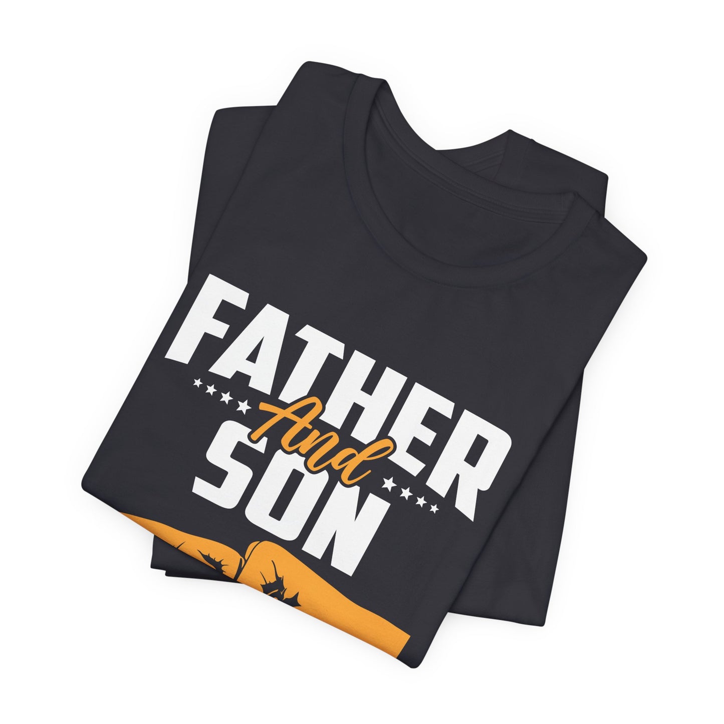 Father & Son, Not Always Eye To Eye, But Always Heart To Heart - Unisex Jersey Short Sleeve Tee