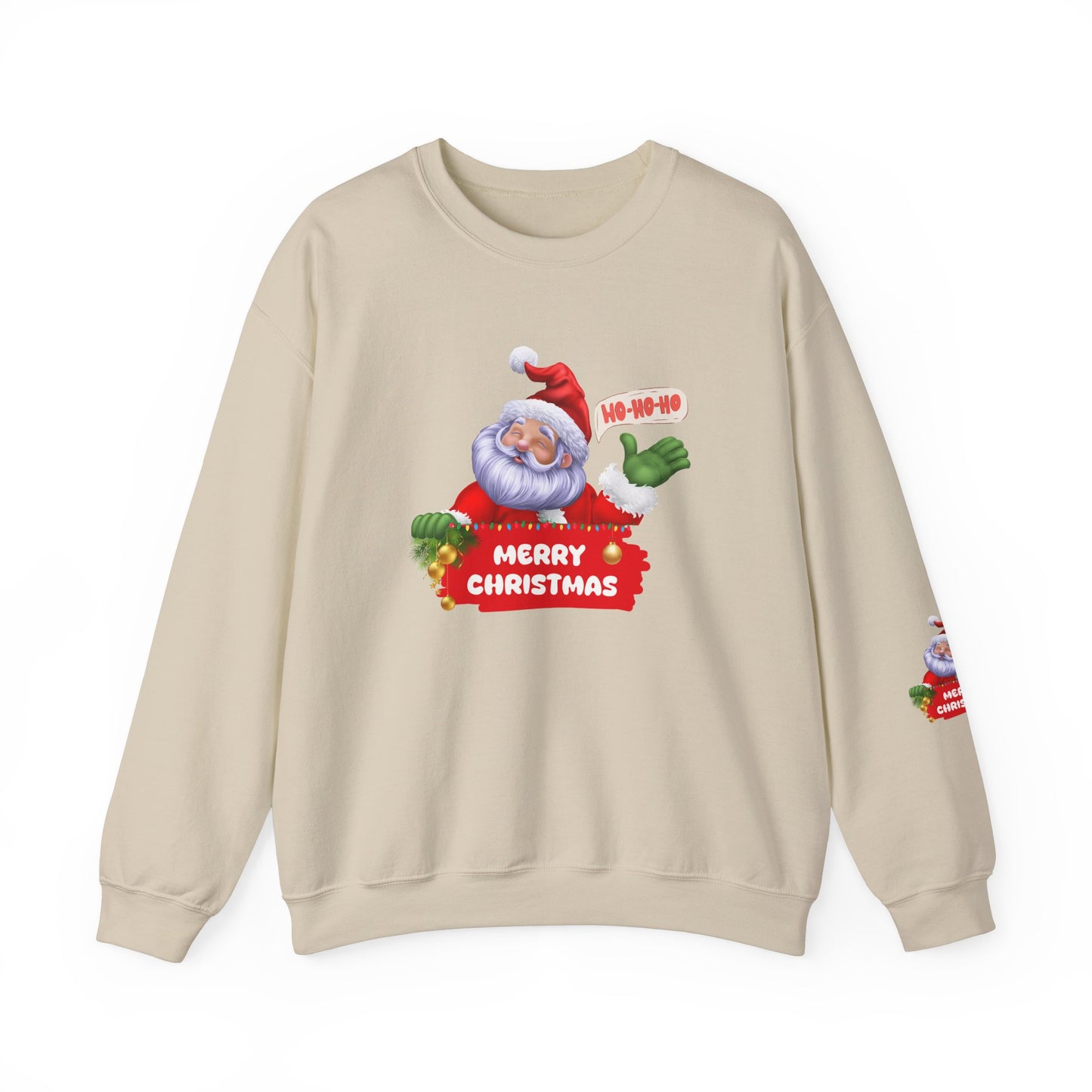 Santa, Hohoho, Merry Christmas - Unisex Heavy Blend™ Crewneck Sweatshirt - 10390