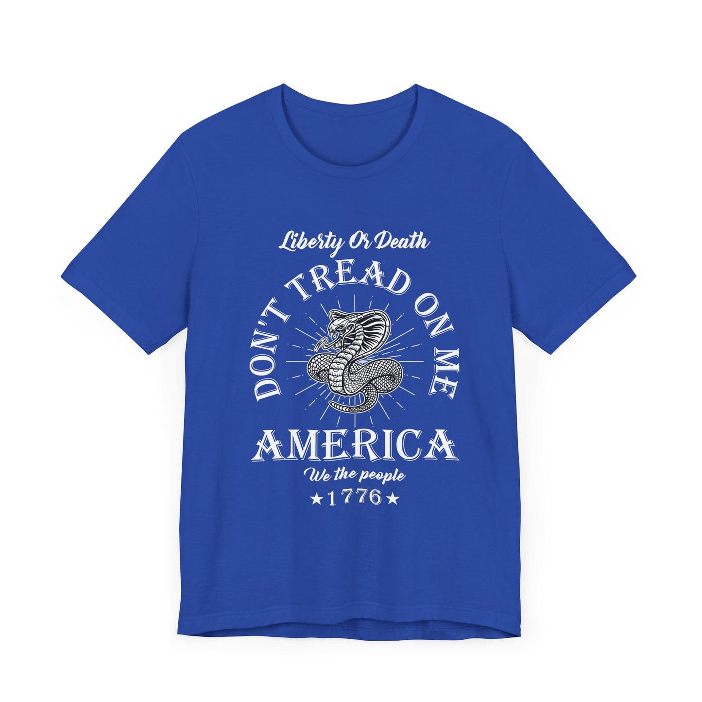 Don't Tread on Me Tee, Unisex Liberty & Death Shirt, Casual Gift, 4th of July Apparel, Patriot T-Shirt - 13656
