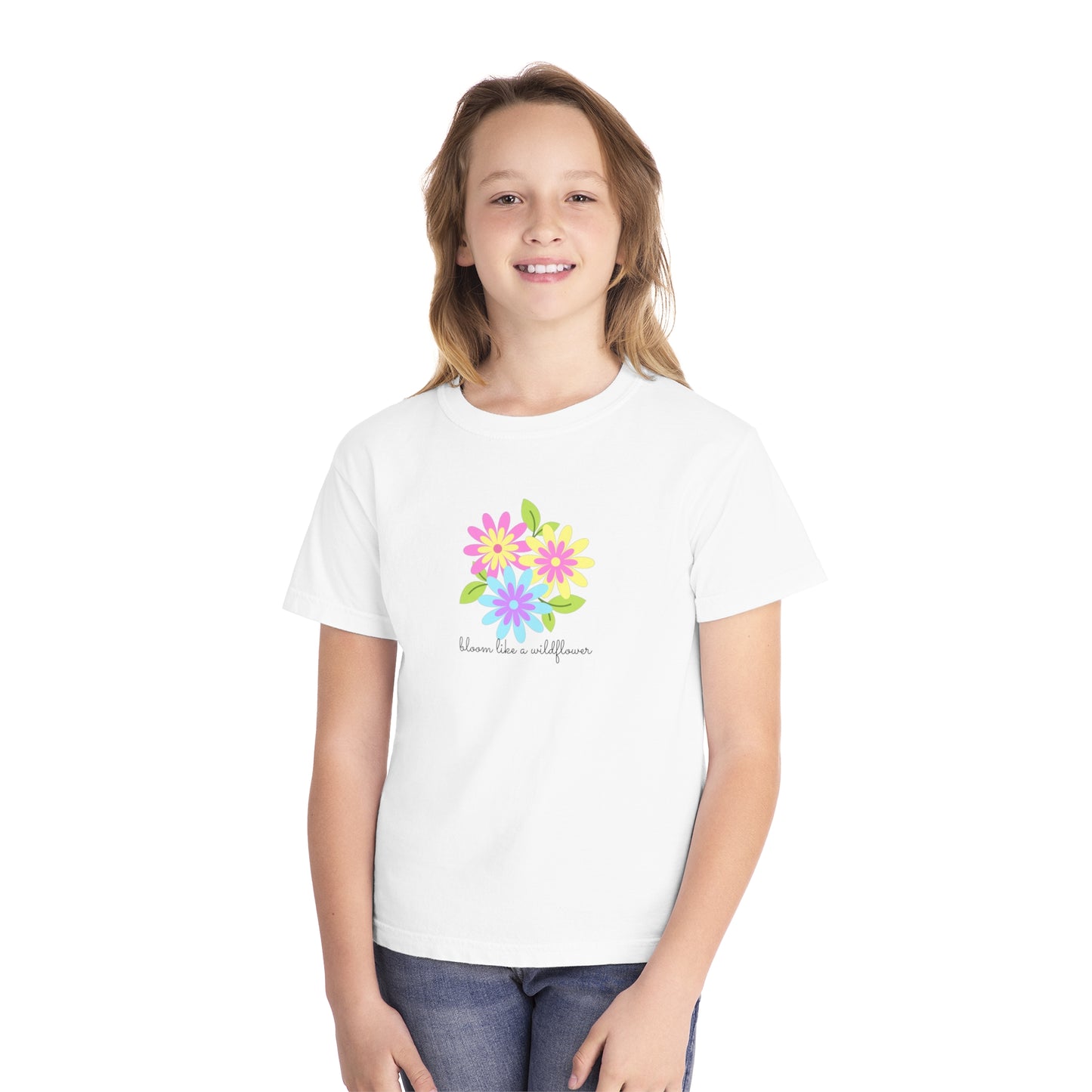 Bright Flower Youth Midweight Tee