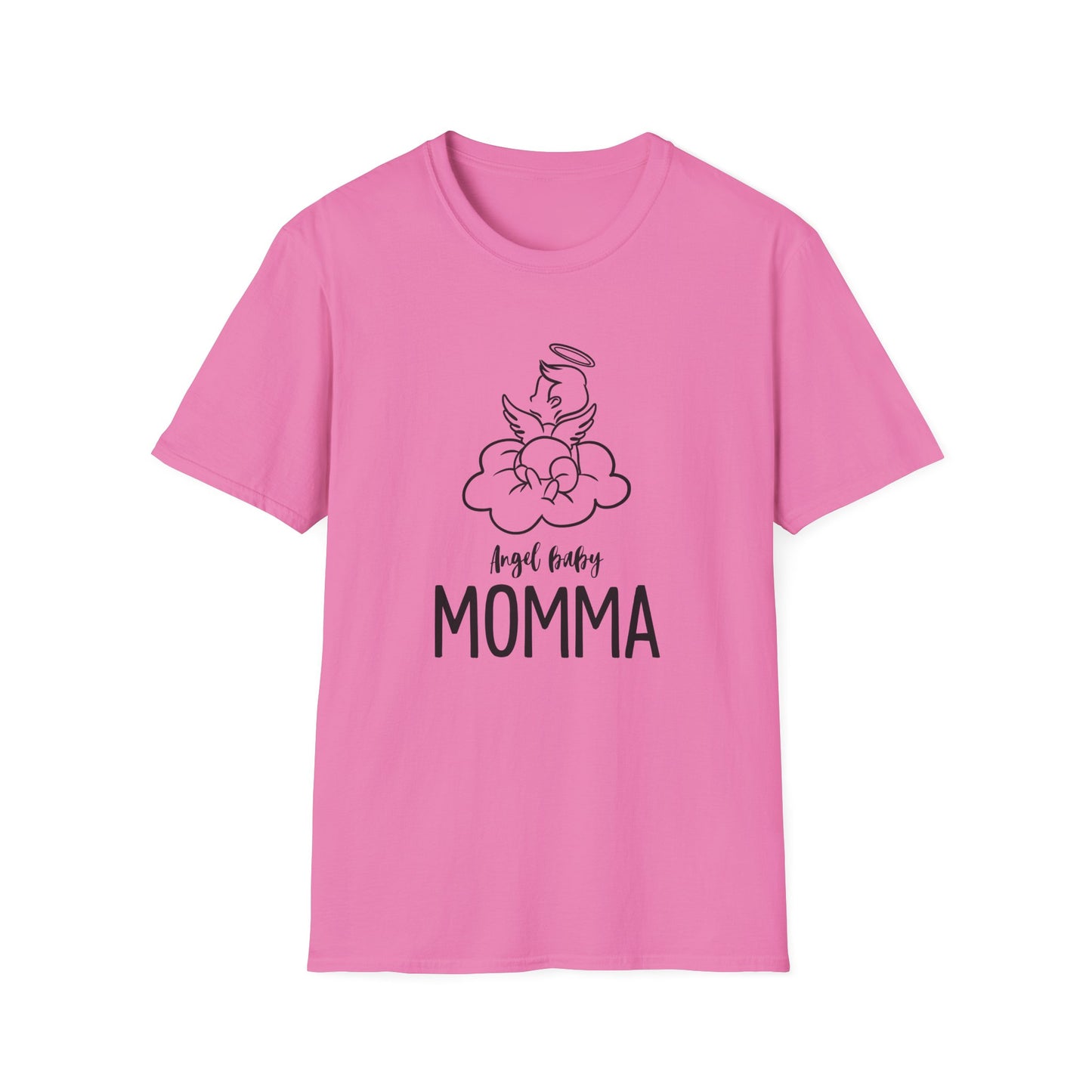 Angel Baby Momma Unisex Softstyle T-Shirt - Perfect for Mother's Day and Everyday Wear - 11828