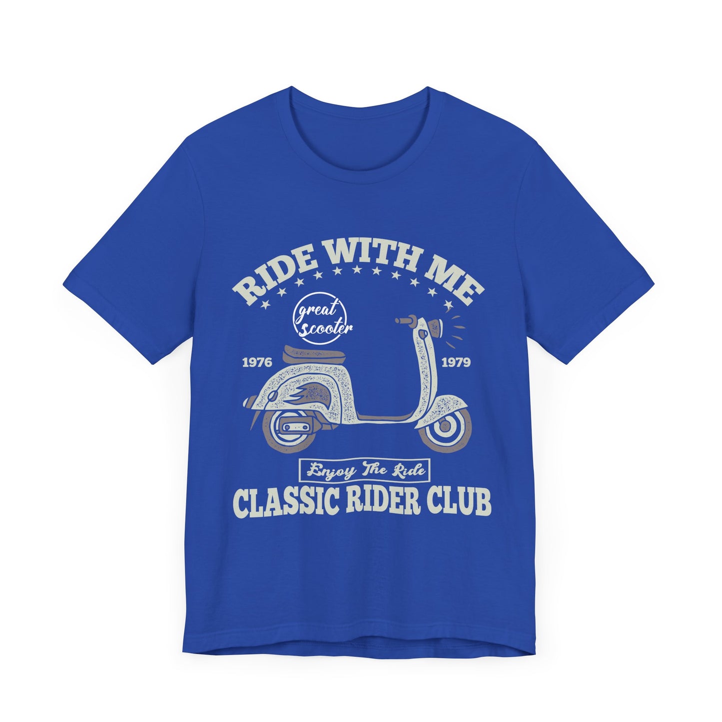 Ride With Mt, Great Scooter - Unisex Jersey Short Sleeve Tee - 13215