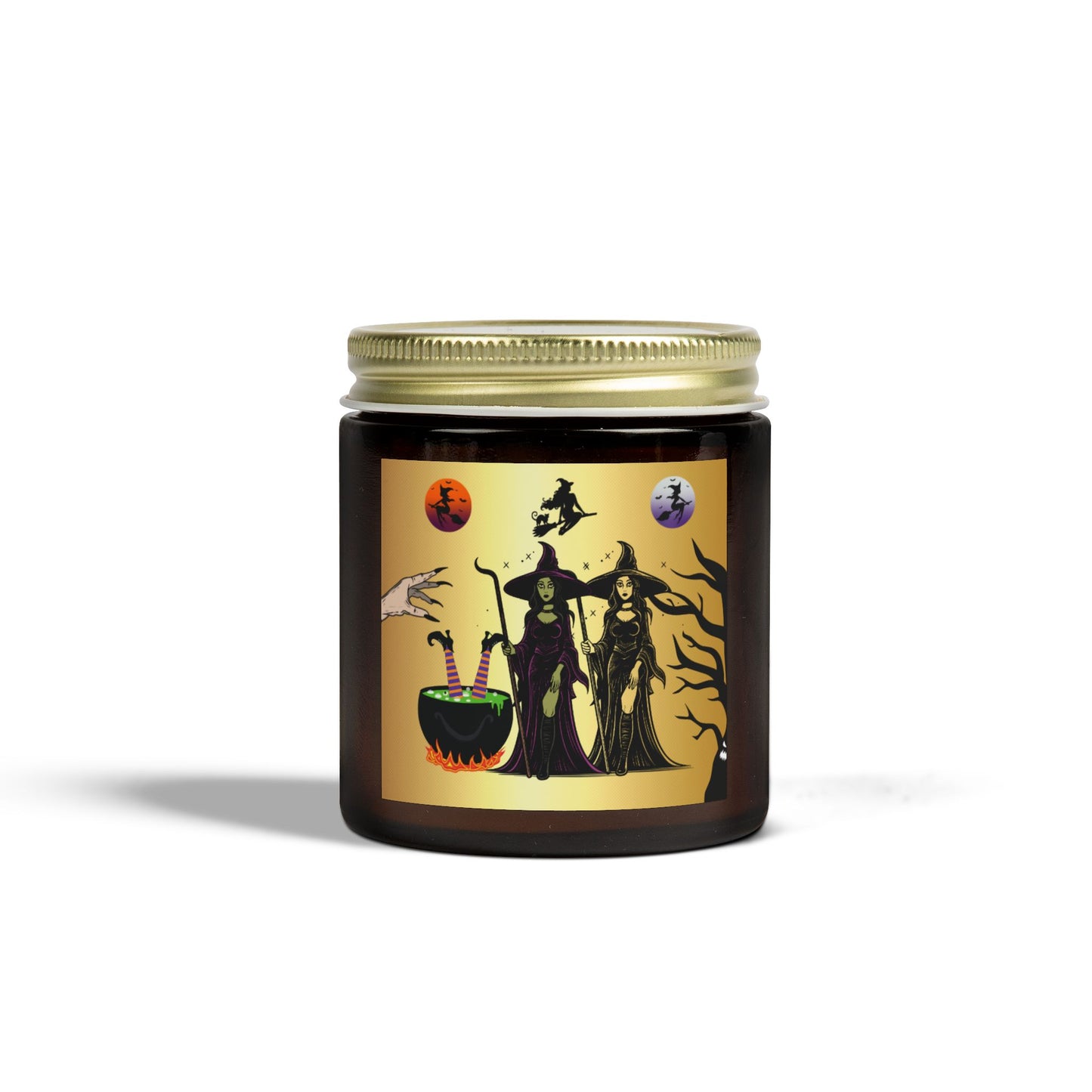 Halloween Witches - Scented Coconut Apricot Candles (4oz, 9oz)