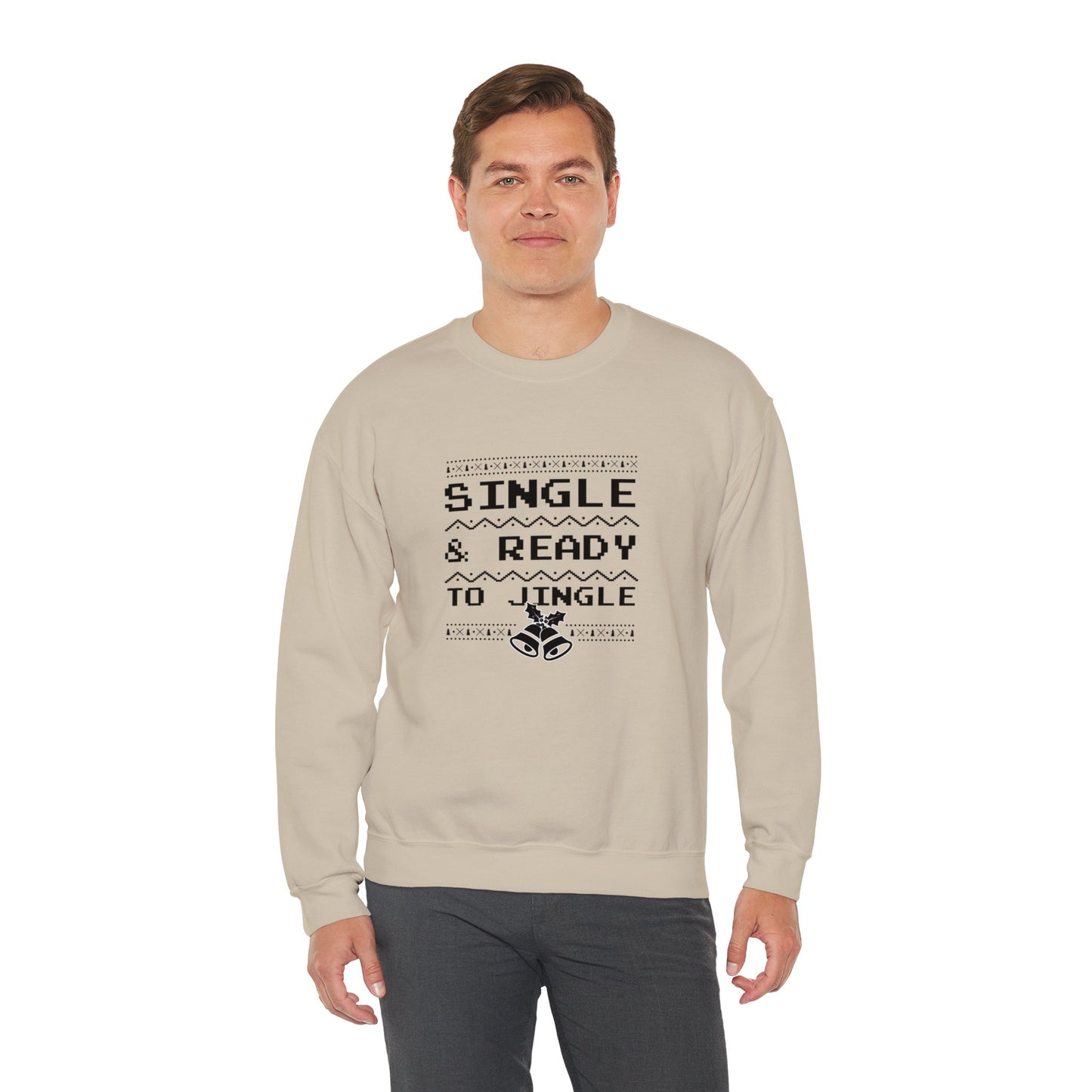 Single and Ready to Jingle - Unisex Heavy Blend™ Crewneck Sweatshirt