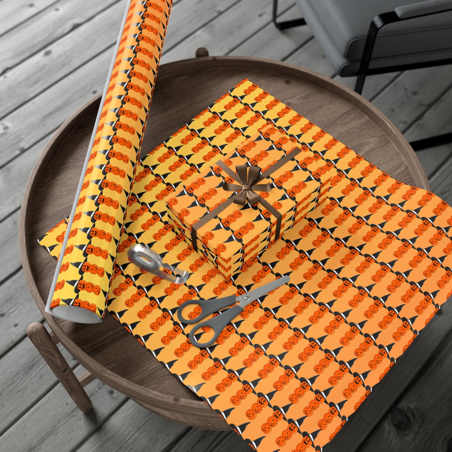 Pumpkin with Hat - Gift Wrap Papers - 13766