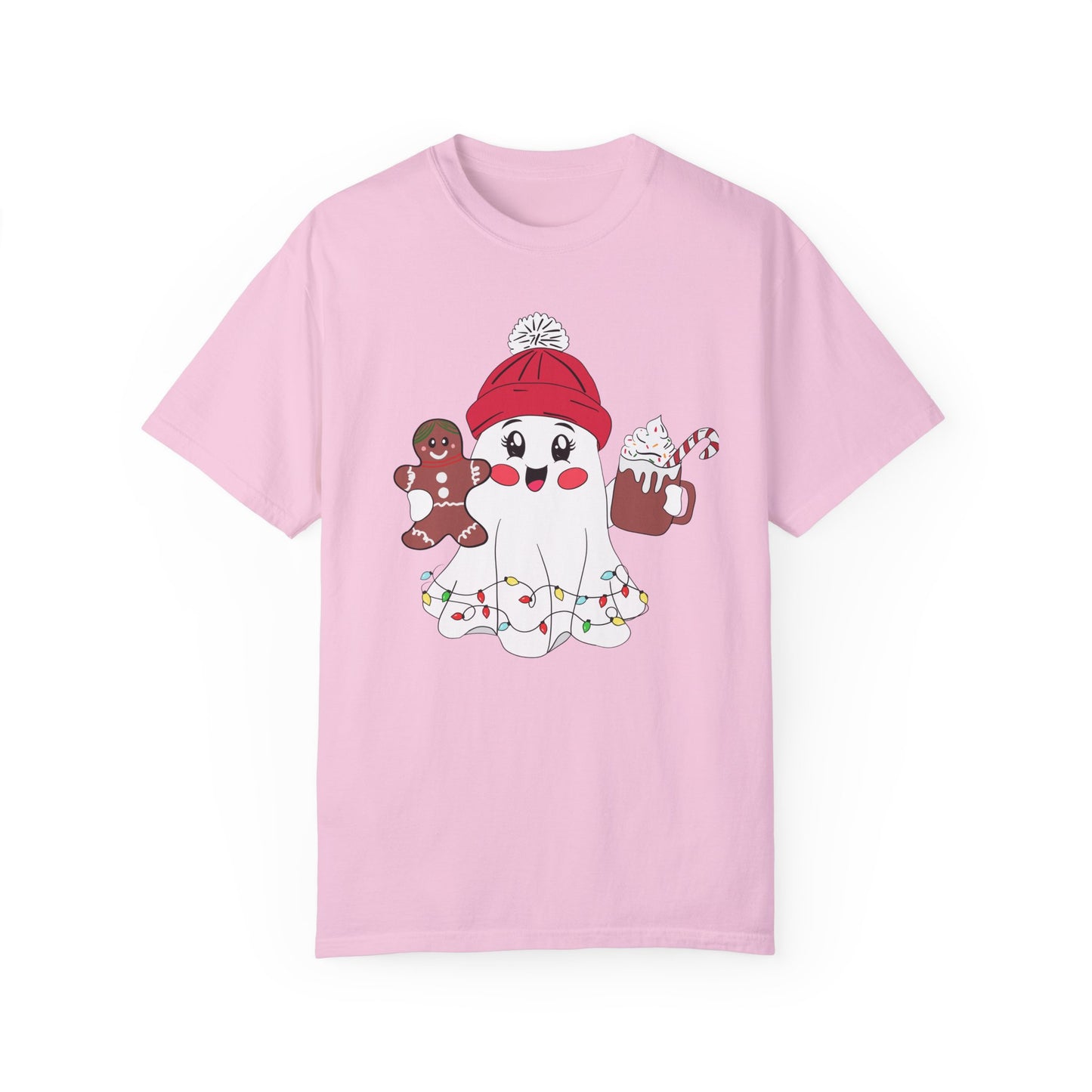 Christmas Ghost - Unisex Garment-Dyed T-shirt - 10408