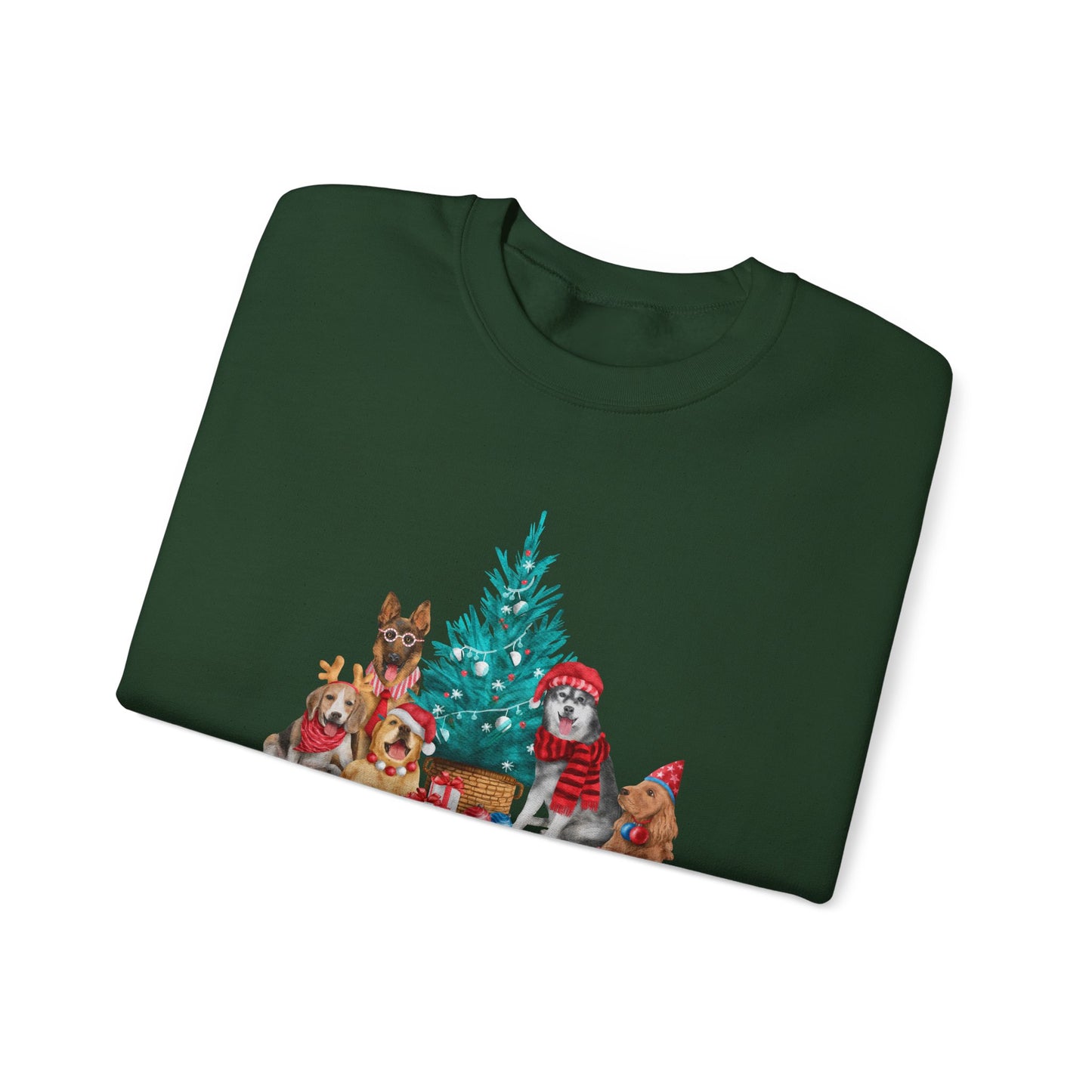 Merry Christmas, Dogs - Unisex Heavy Blend™ Crewneck Sweatshirt - 10265